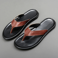 Kirk | Leather Thong Summer Flip Flops