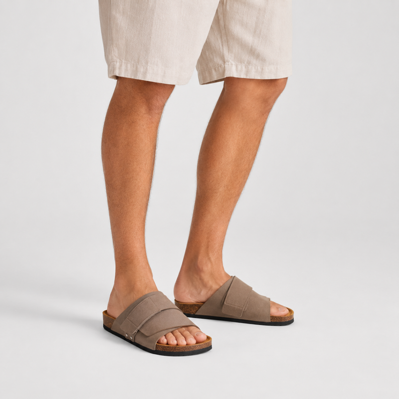 Ira slide sandals Camel