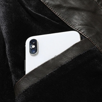 Merrick biker jacket detail