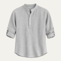 Brandon | Men's Lightweight Casual Grandad Collar Shirt