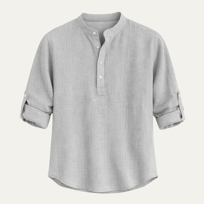 Brandon | Men's Lightweight Casual Grandad Collar Shirt