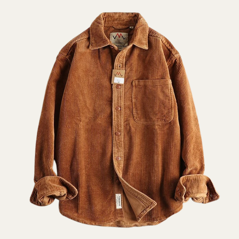 Fenwick button-up shirt in Caramel