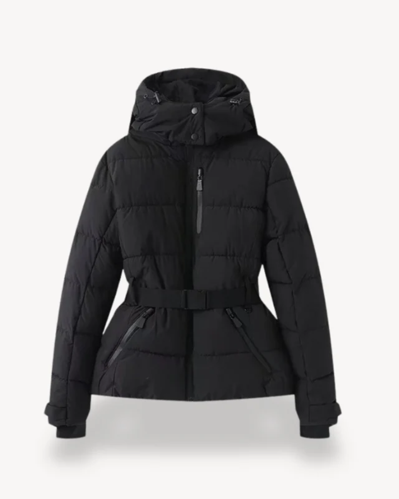 Vivienne | Hooded Belted Puffer Jacket