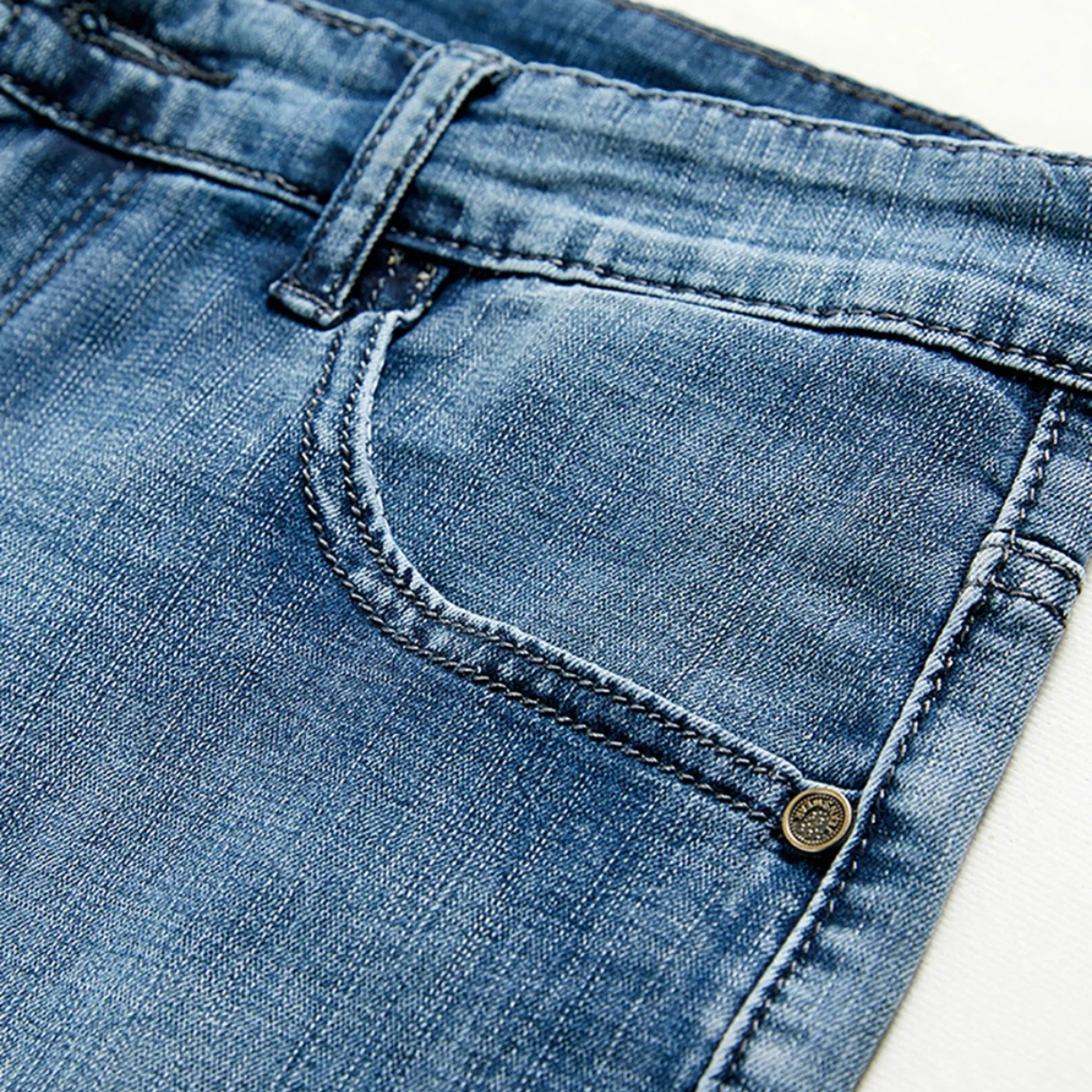 Griffin | Straight Fit Casual Denim Shorts for Men