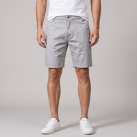 Gareth | Men's Solid Colour Cotton Breathable Chino Shorts