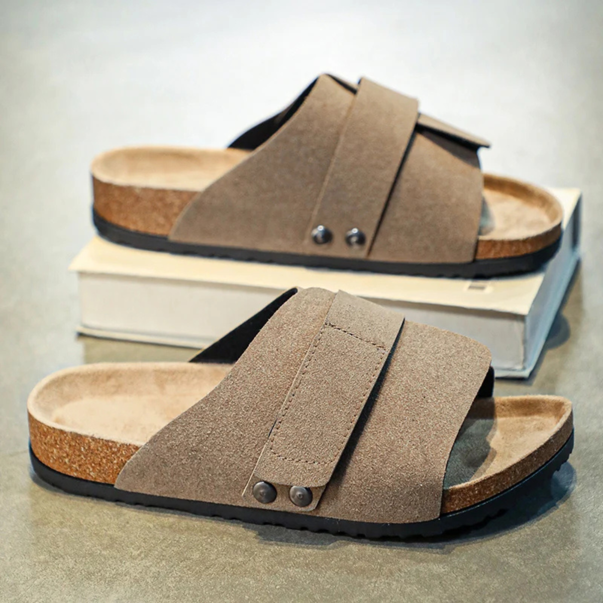 Irving | Double Strap Slide Sandals