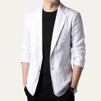 Davenport linen blazer White