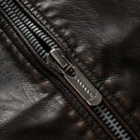Merrick biker jacket detail