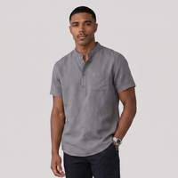 Kieran | Lightweight Cotton Linen Short Sleeve Shirt
