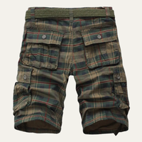 Gerard plaid cargo shorts detail