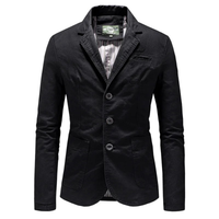 Darnell cotton blazer Black