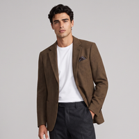 August | Men's Herringbone Wool Tweed Blazer