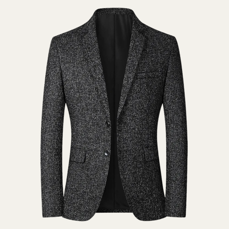 Westbrook men's tweed blazer in Black