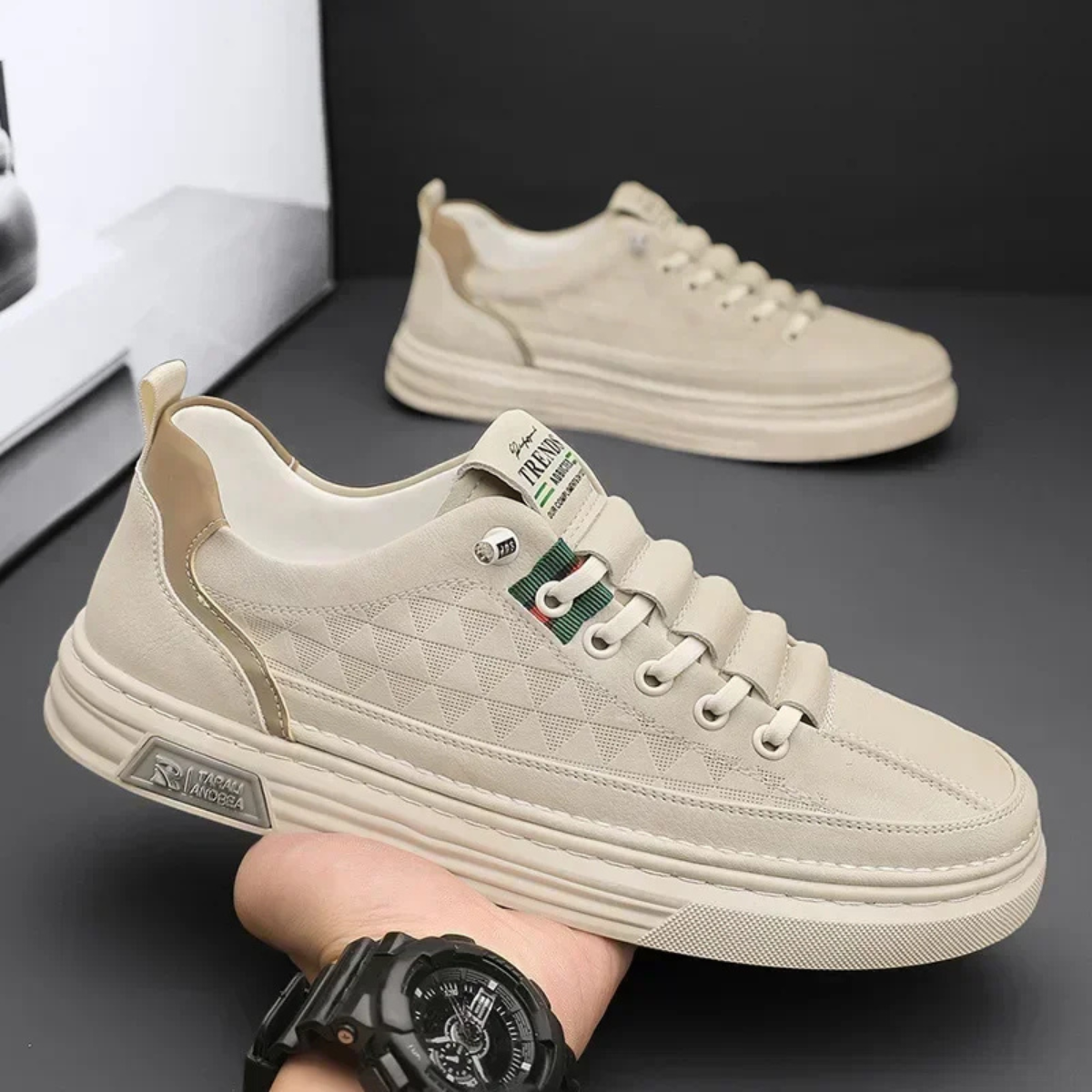 Archer trainers Beige