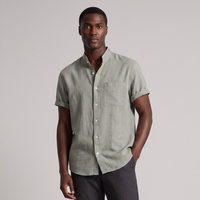 Kendrick | Solid Colour Soft Linen Button Up Shirt
