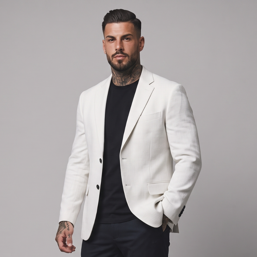 Aubrey | Men's Smart Casual Slim Fit Cotton Blazer