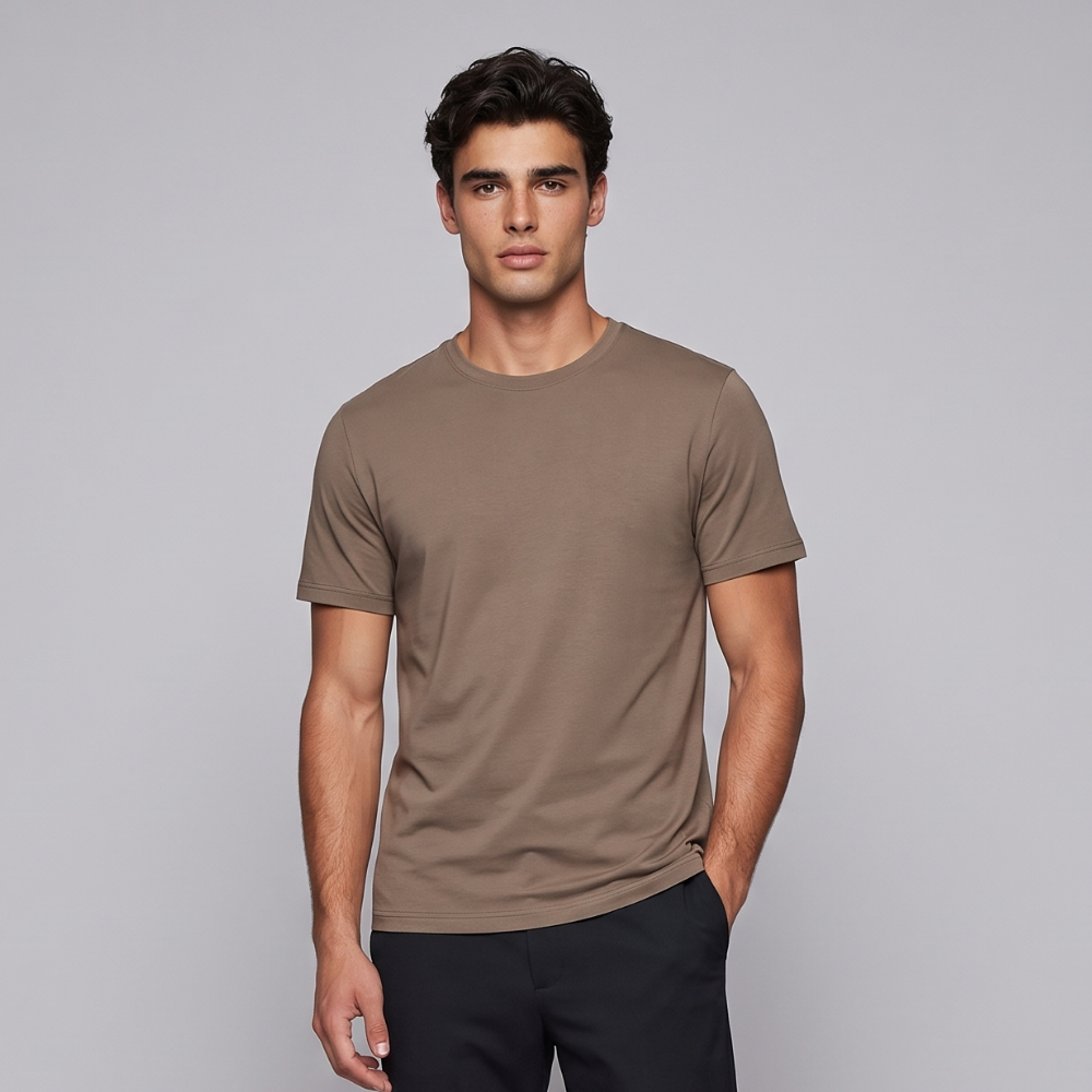 Rene | Mercerised Cotton Oversized T-Shirt