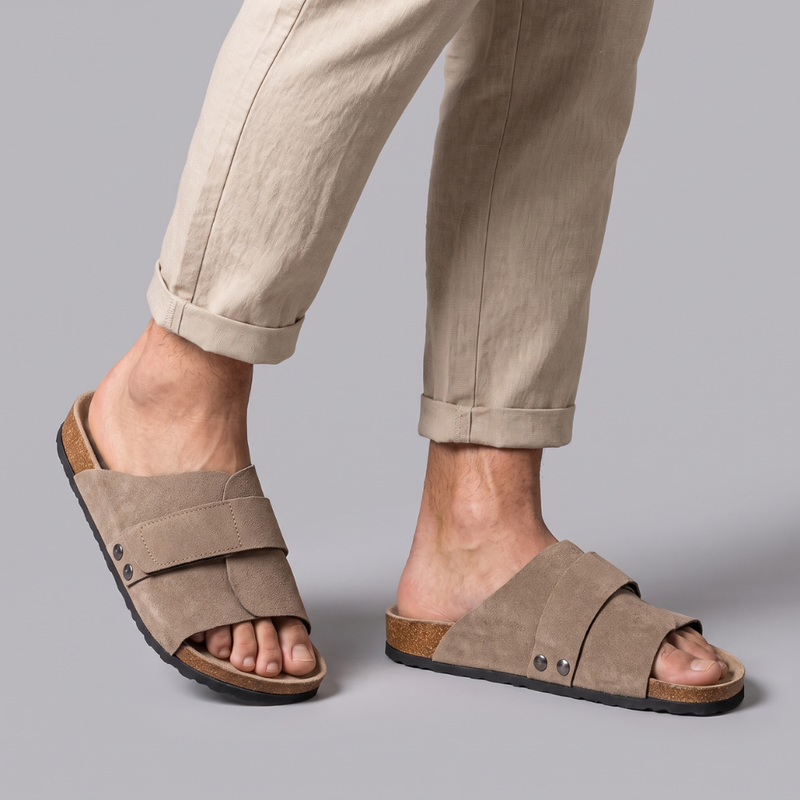 Irving | Double Strap Slide Sandals