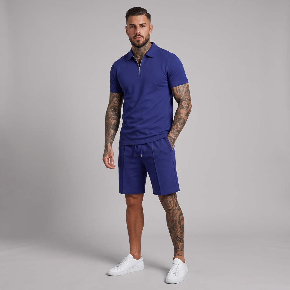 Pascal | Polo Shirt and Shorts Two Piece Set