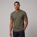 Henry | Cotton Henley Short Sleeve T-Shirt