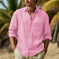 Jethro | Men's Cotton Linen Short Sleeve Button Up Shirt