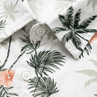 Ignatius | Palm Tree Print Short Sleeve Summer Shirt for Men