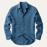 Dennis | Vintage Long Sleeve Linen Shirt