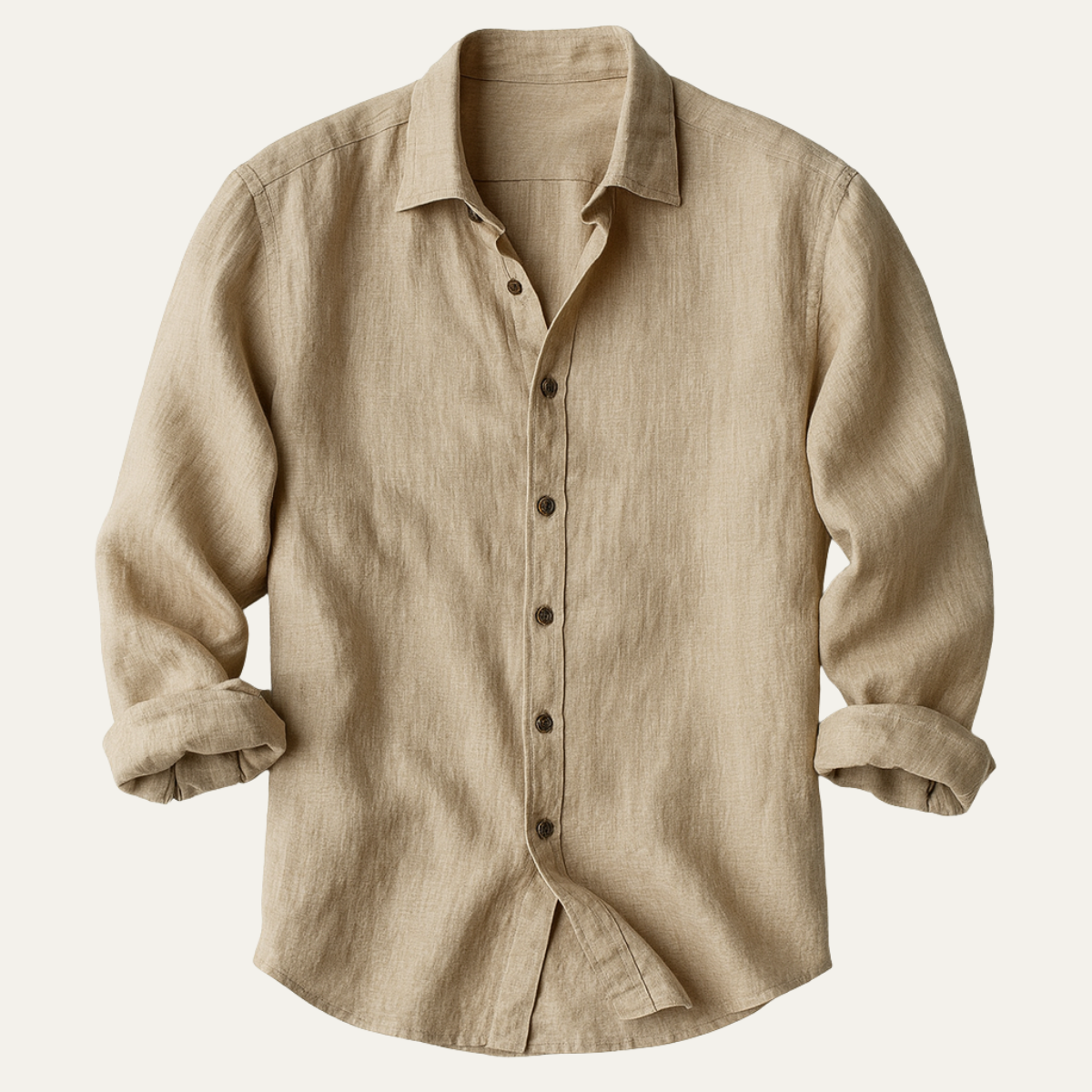Dennis | Vintage Long Sleeve Linen Shirt