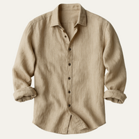 Dennis | Vintage Long Sleeve Linen Shirt