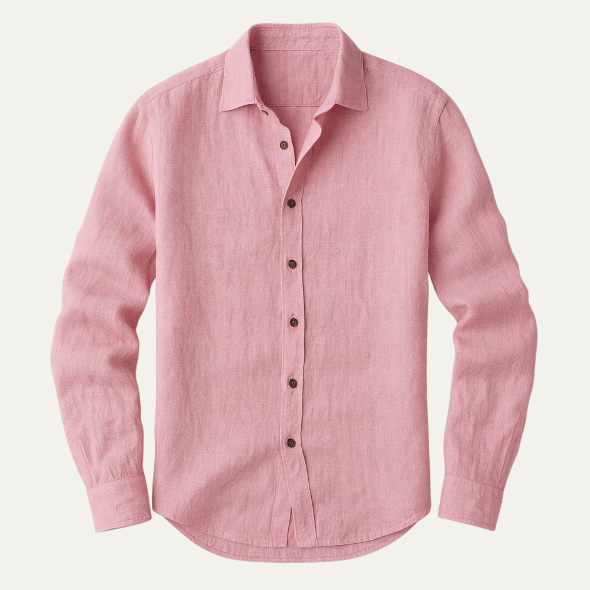 Brindley linen shirt in Pink