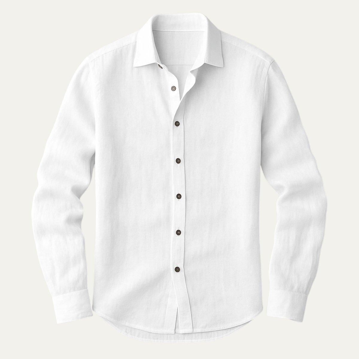 Dennis | Vintage Long Sleeve Linen Shirt