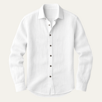 Dennis | Vintage Long Sleeve Linen Shirt