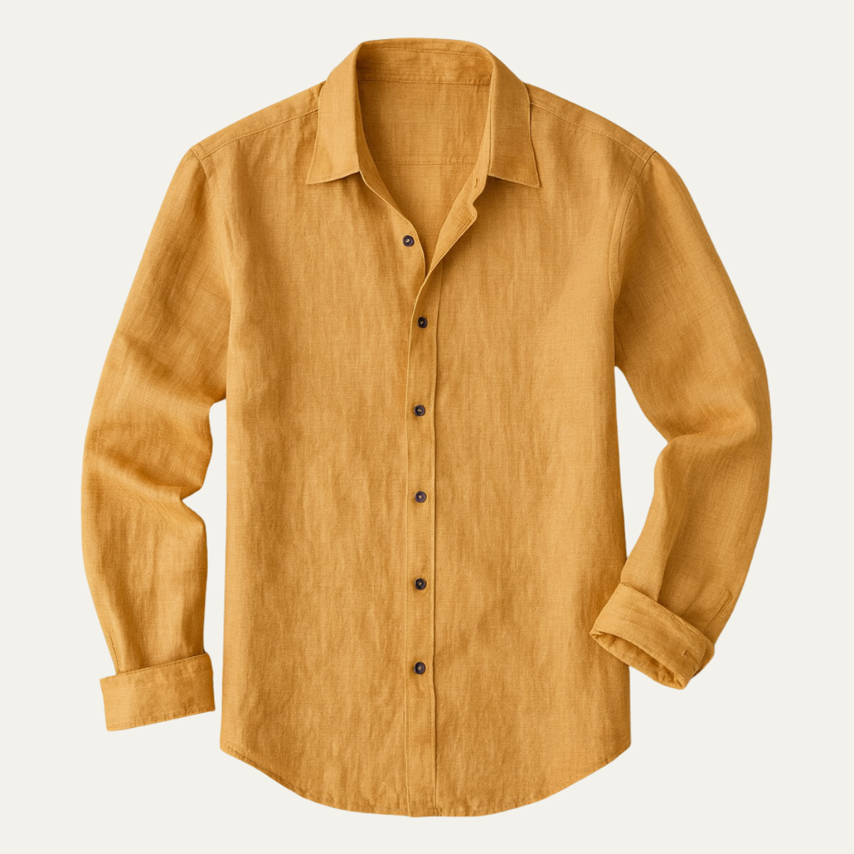 Dennis | Vintage Long Sleeve Linen Shirt