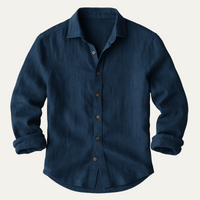 Dennis | Vintage Long Sleeve Linen Shirt