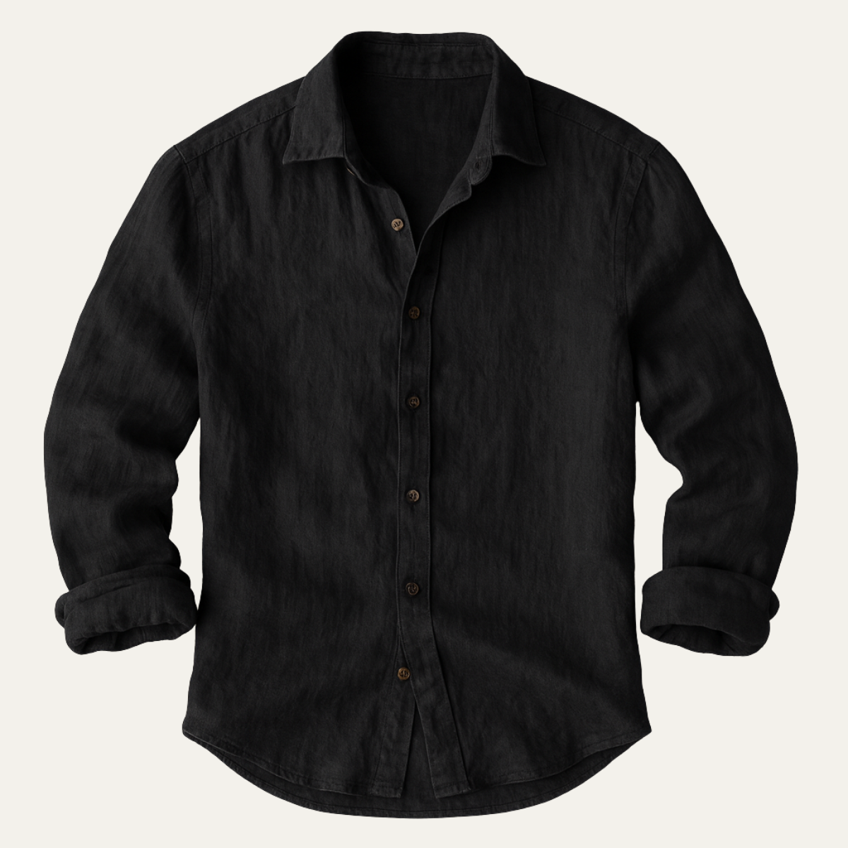 Dennis | Vintage Long Sleeve Linen Shirt