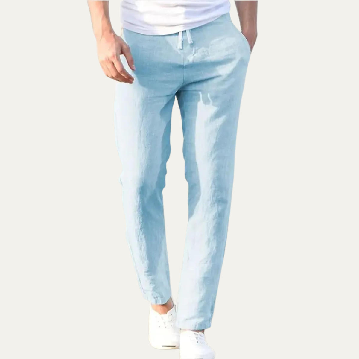 Gael | Men's Lightweight Elastic Linen Trousers