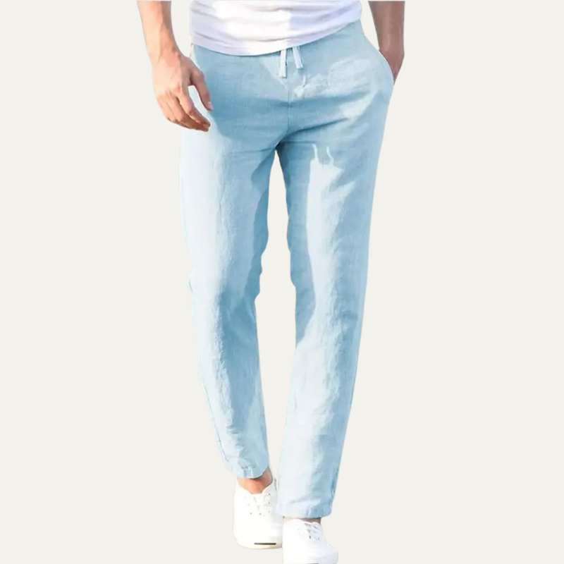 Gael | Men's Lightweight Elastic Linen Trousers