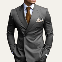Maxwell double breasted suit Grey