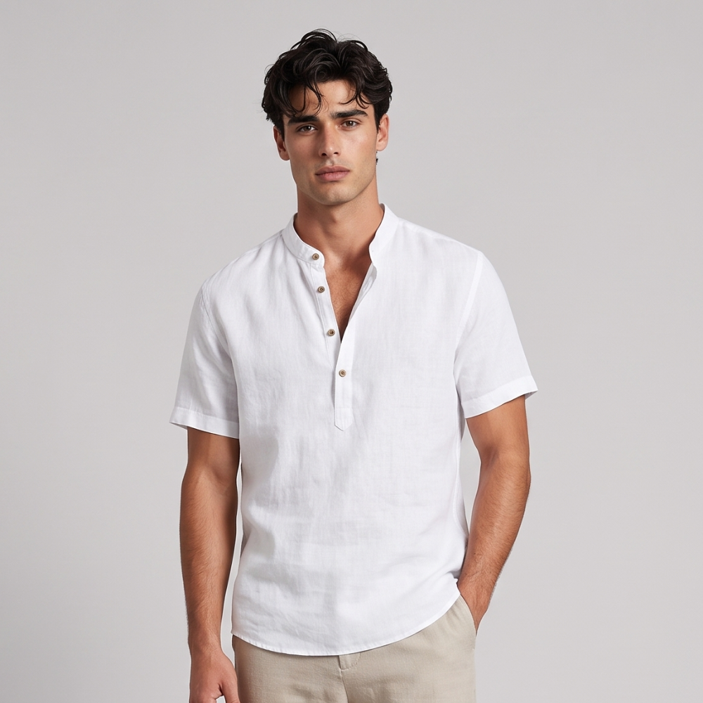 Nico | Short Sleeve Button Summer Shirt