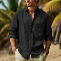 Jethro | Men's Cotton Linen Short Sleeve Button Up Shirt