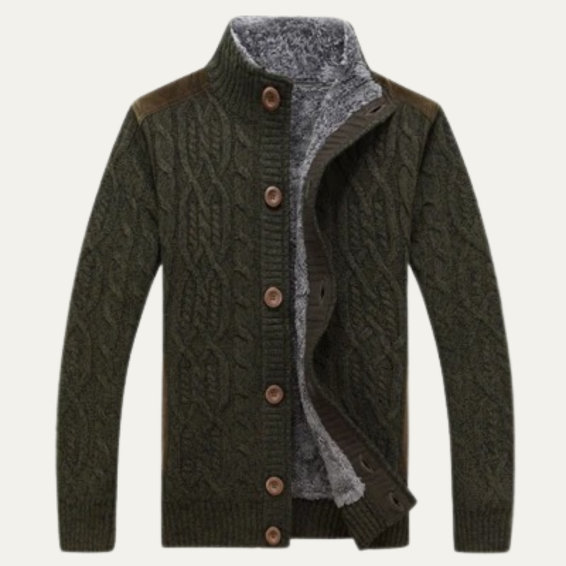 Cromwell cardigan in Green
