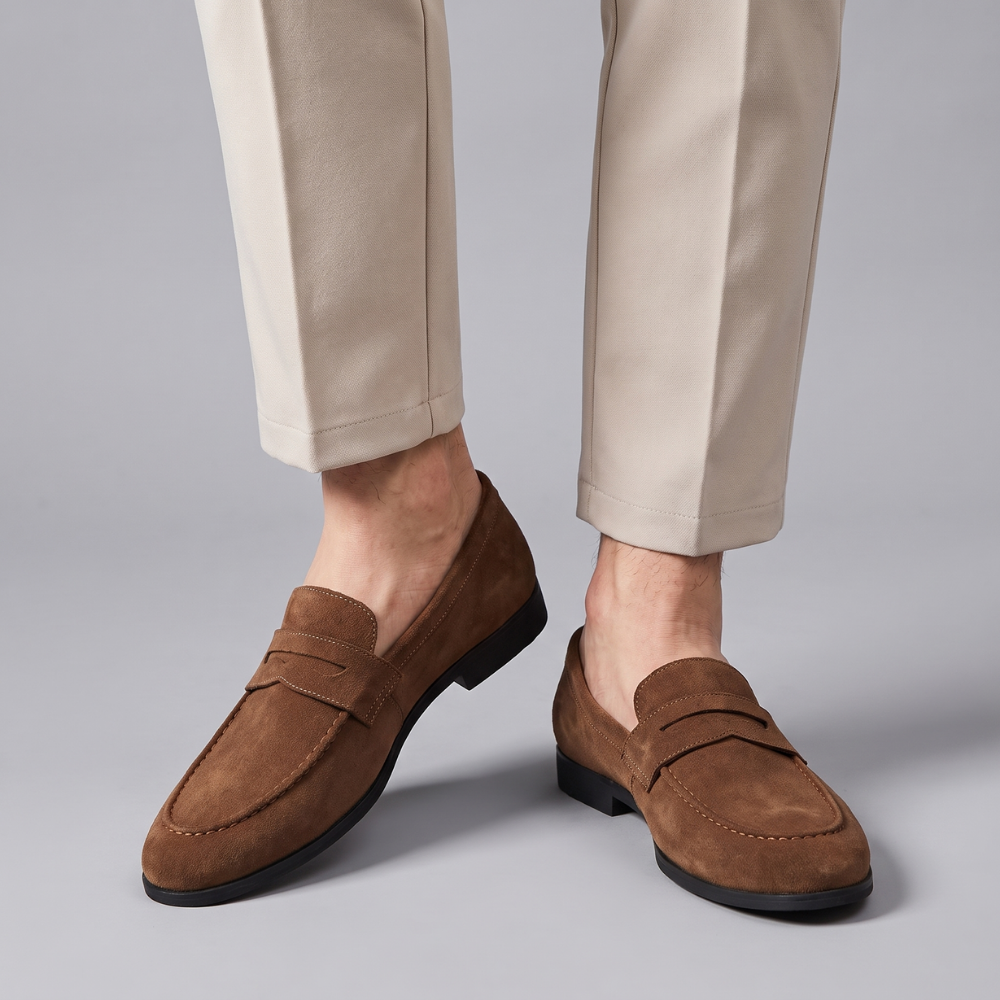 Benjamin | Men's Suede Moccasin Slip On Loafers