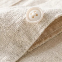 Sterling linen shirt jacket collar detail