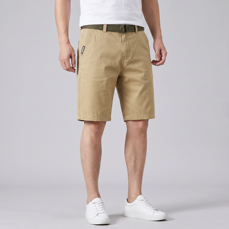 Geoffrey | Cotton Relaxed Fit Casual Shorts