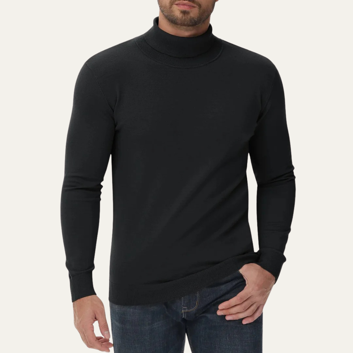 Ezra | Men's Cotton Turtleneck Jumper