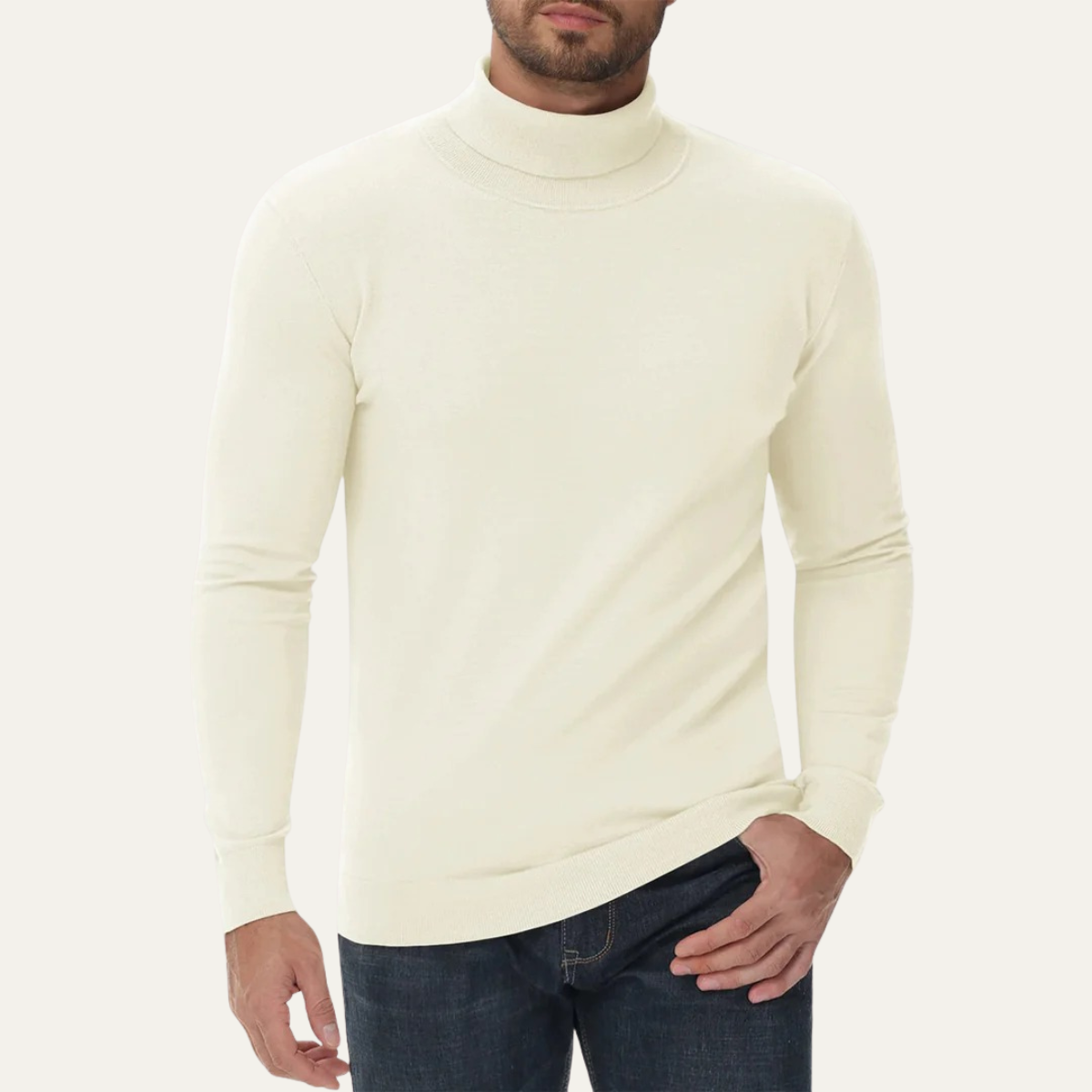 Ezra | Men's Cotton Turtleneck Jumper