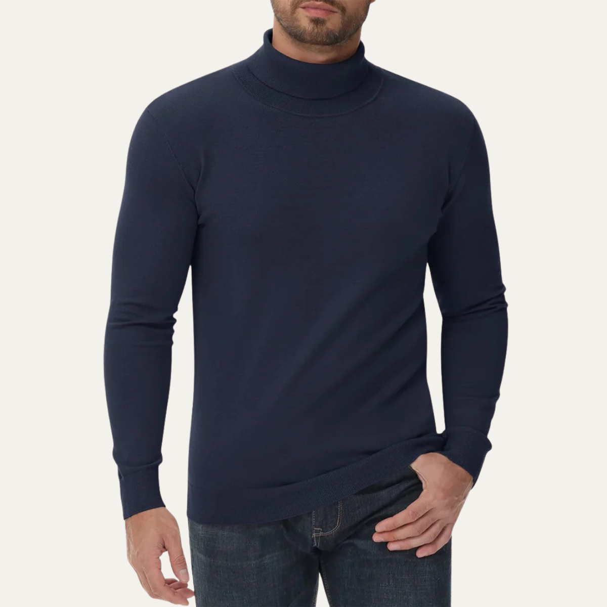 Ezra | Men's Cotton Turtleneck Jumper