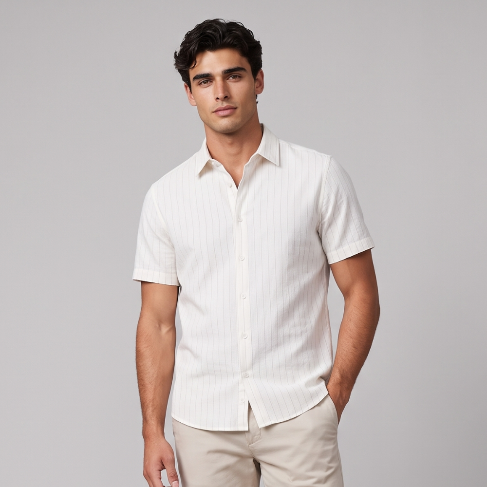 Drake | Men's Short Sleeve Button Up Summer Shirt