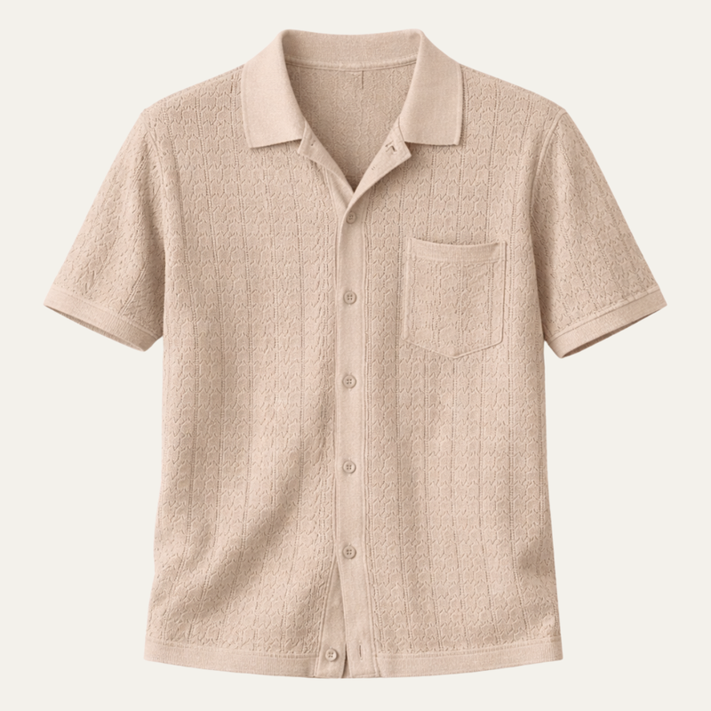 Lamont | Casual Knit Button Down Summer Shirt