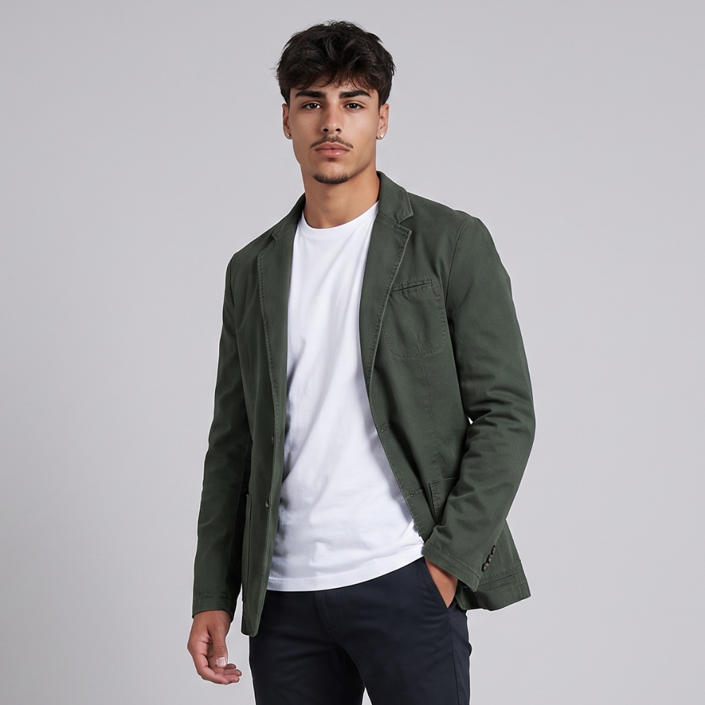 Langston | Slim Fit Lightweight Button Up Blazer